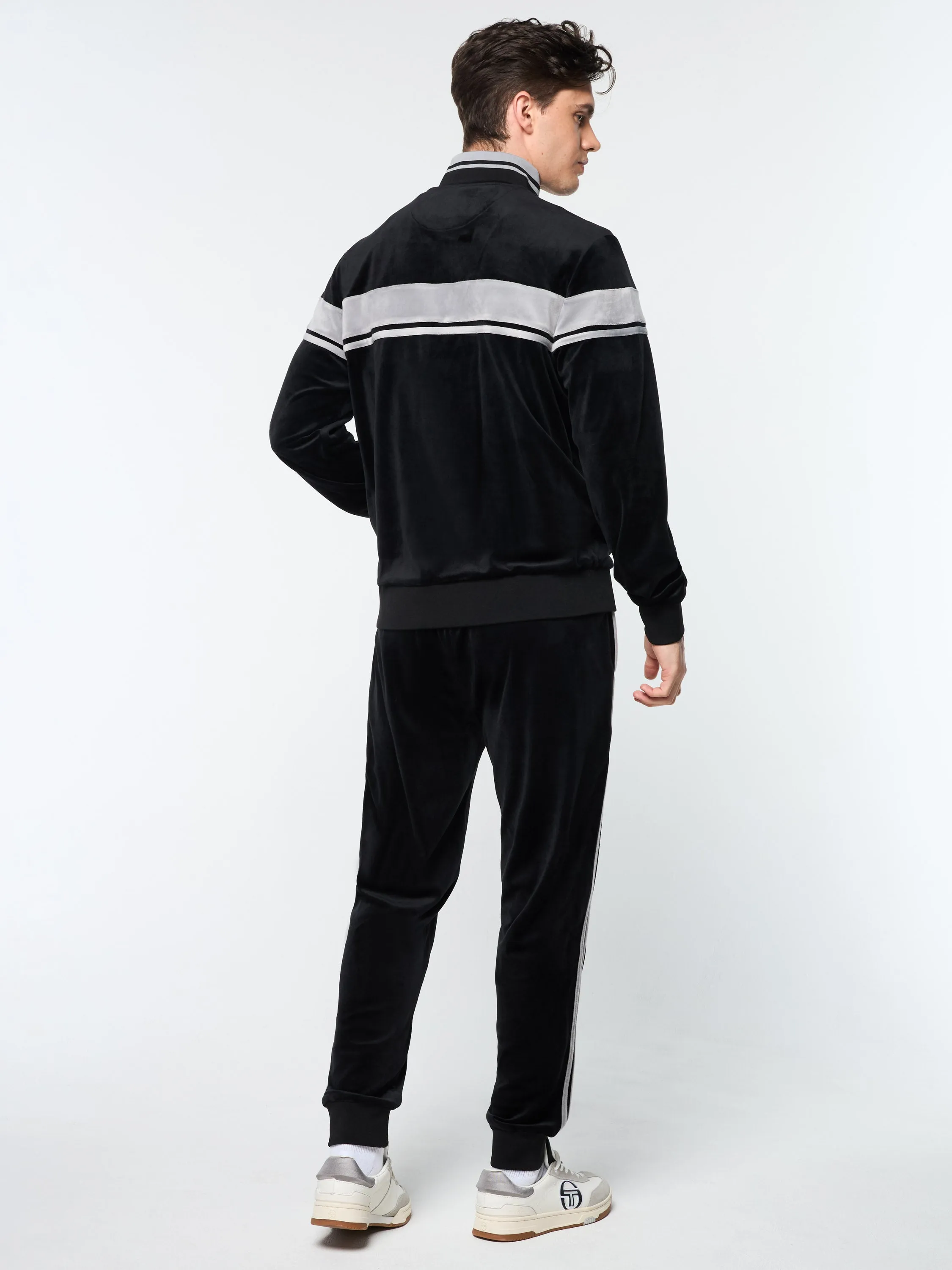 Damarindo Velour Track Jacket- Black Beauty