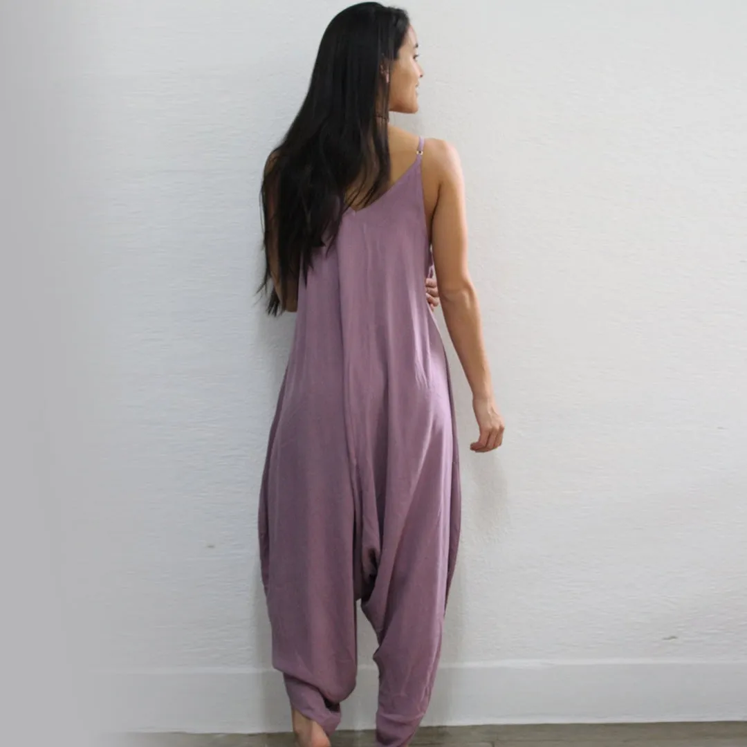 DAUGHTERS OF CULTURE PLUM JUMPSUIT