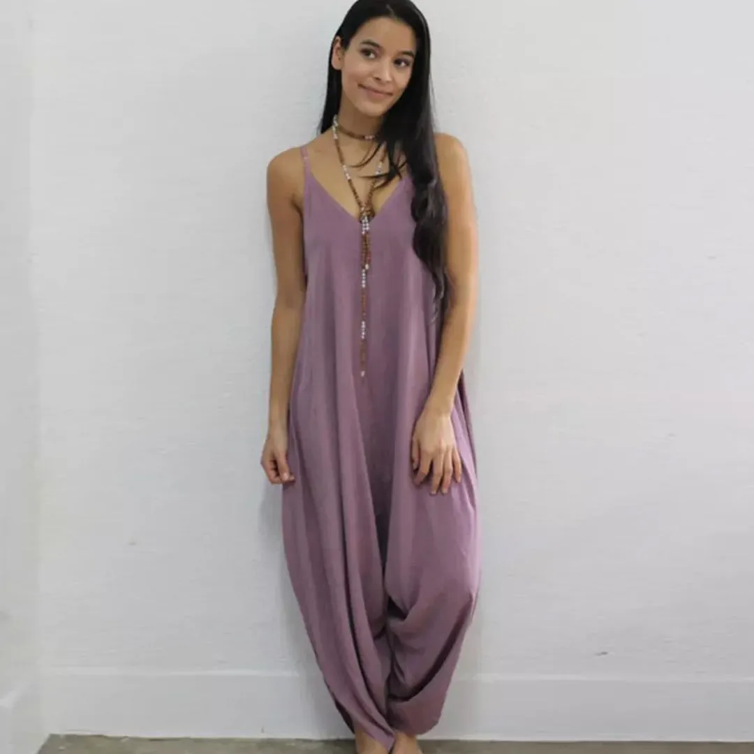 DAUGHTERS OF CULTURE PLUM JUMPSUIT