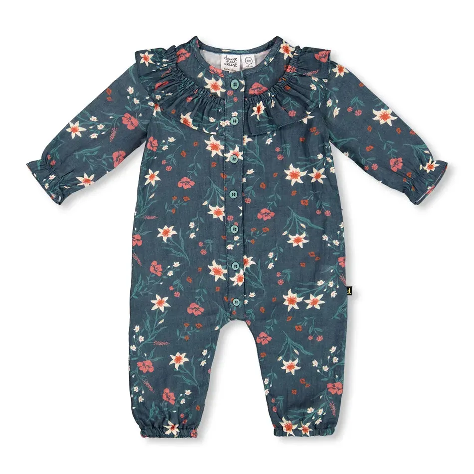 Deux Par Deux Edelweiss Muslin Jumpsuit