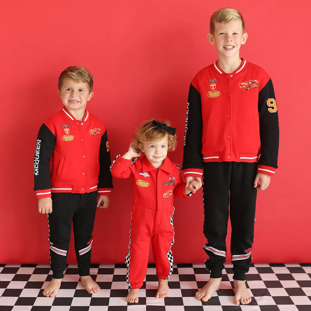 Disney Racing Red Fleece Racing Jumpsuit