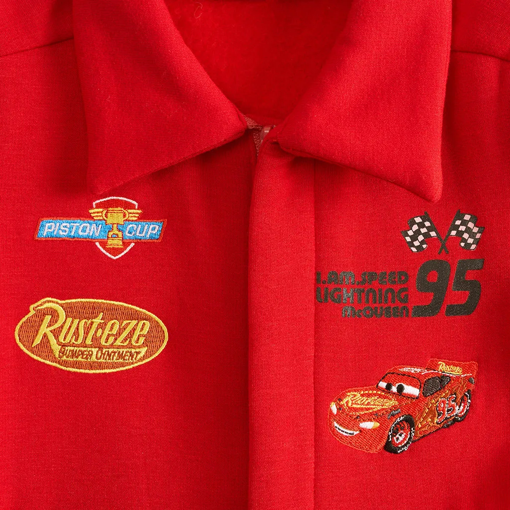 Disney Racing Red Fleece Racing Jumpsuit