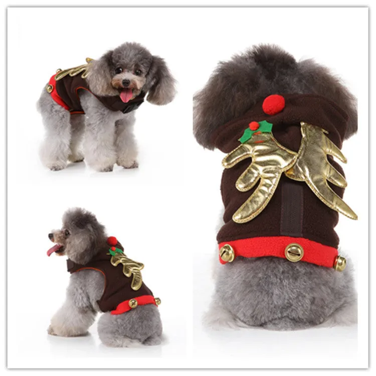 Dog Christmas Jumpsuit - Festive Holiday Outfit