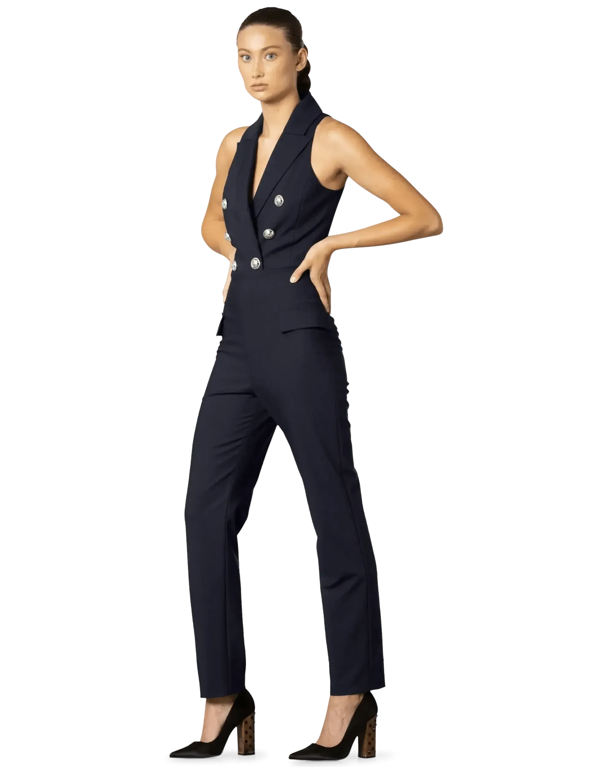 Double Breasted Jumpsuit