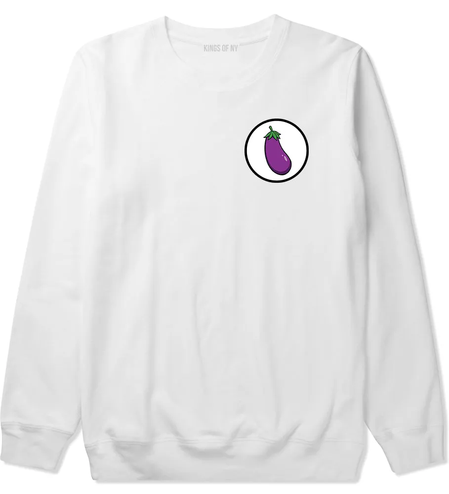 Eggplant Chest Mens Crewneck Sweatshirt