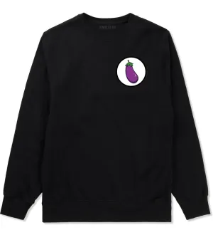 Eggplant Chest Mens Crewneck Sweatshirt