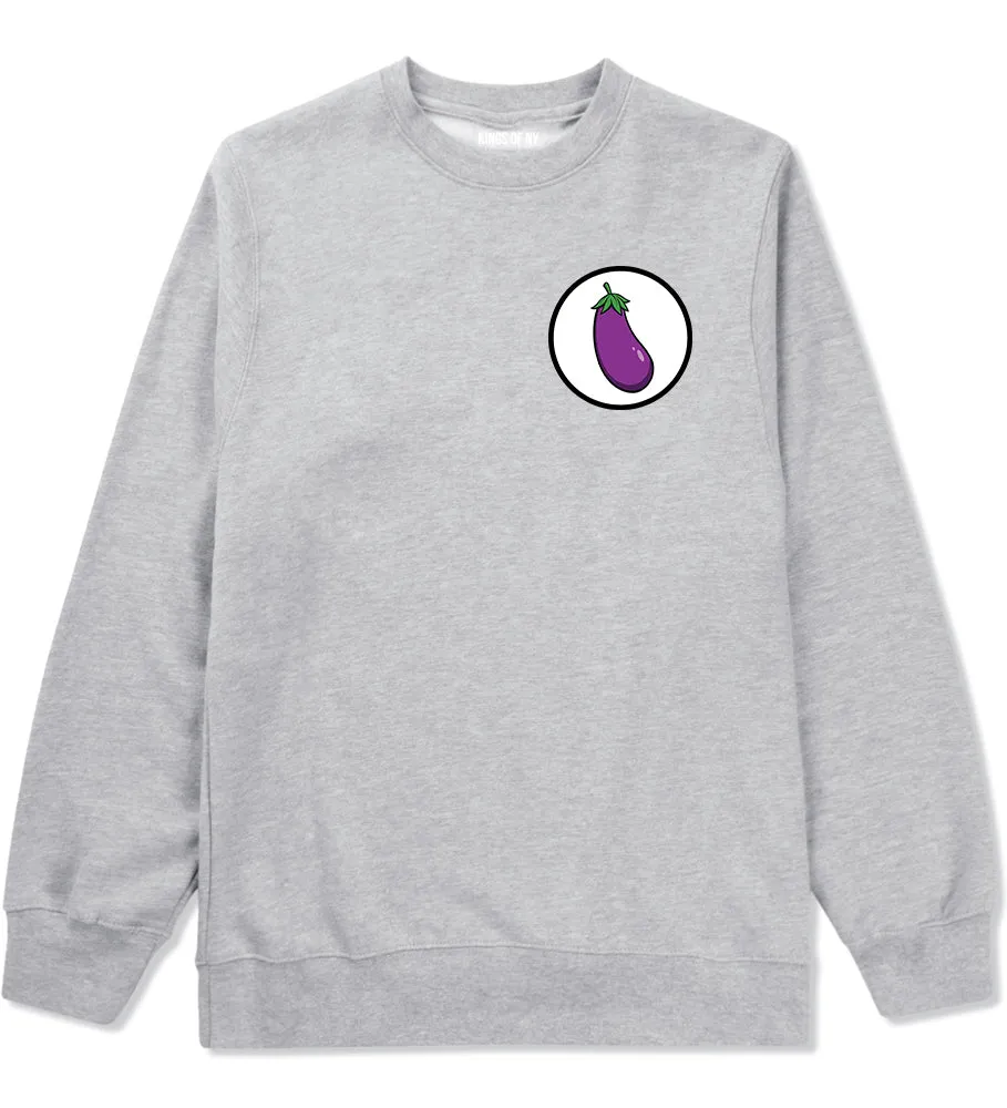 Eggplant Chest Mens Crewneck Sweatshirt