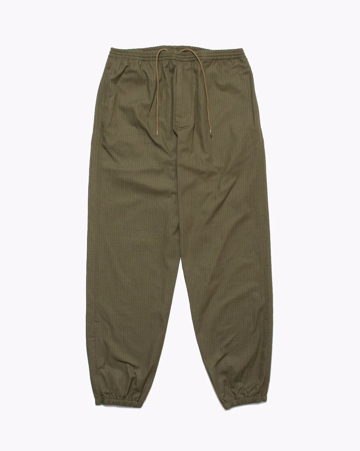 Elastic Track Trouser - Olive Grid