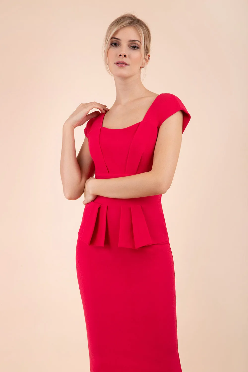 Evelyn Peplum Dress