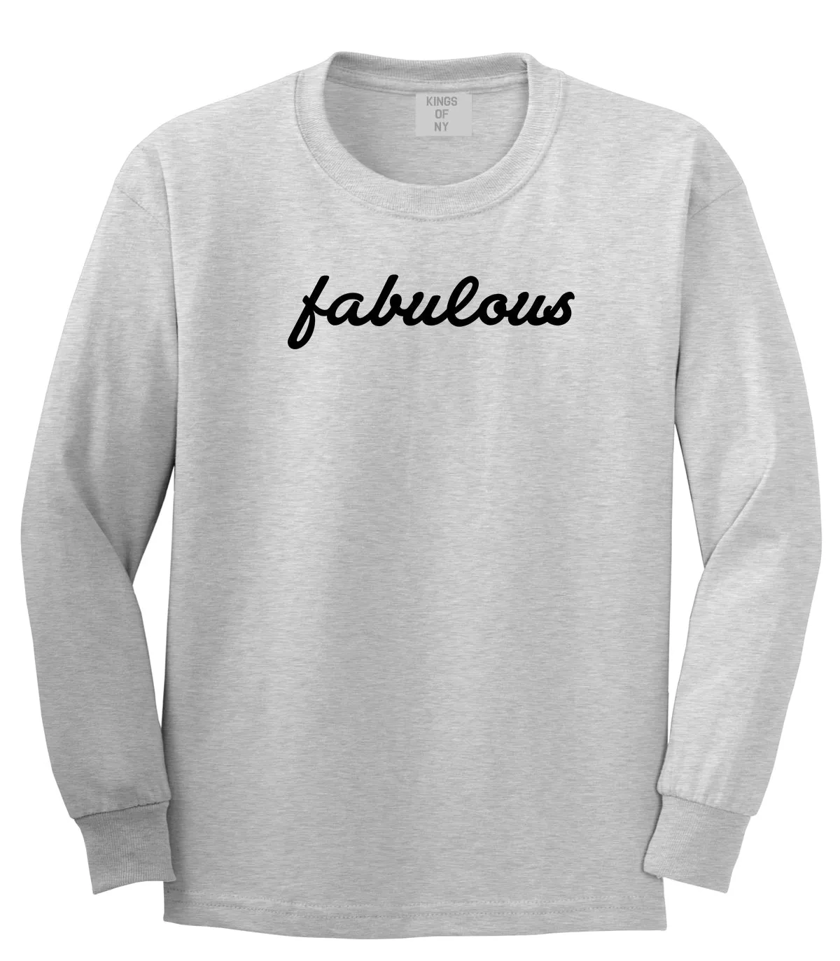 Fabulous Script Mens Long Sleeve T-Shirt