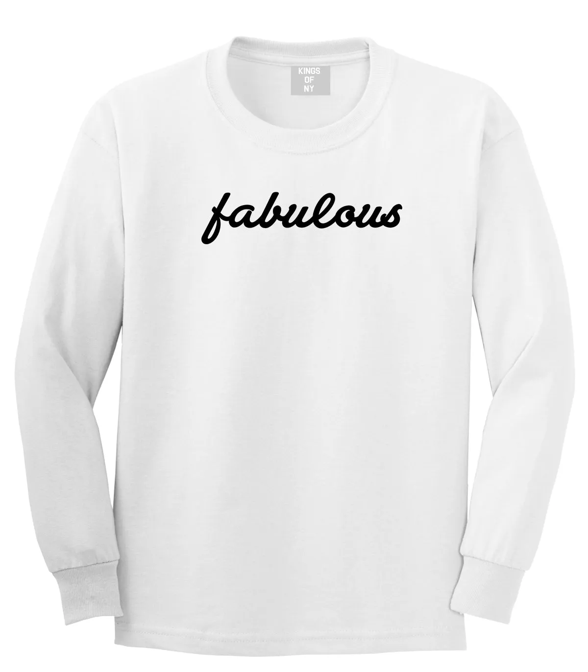 Fabulous Script Mens Long Sleeve T-Shirt