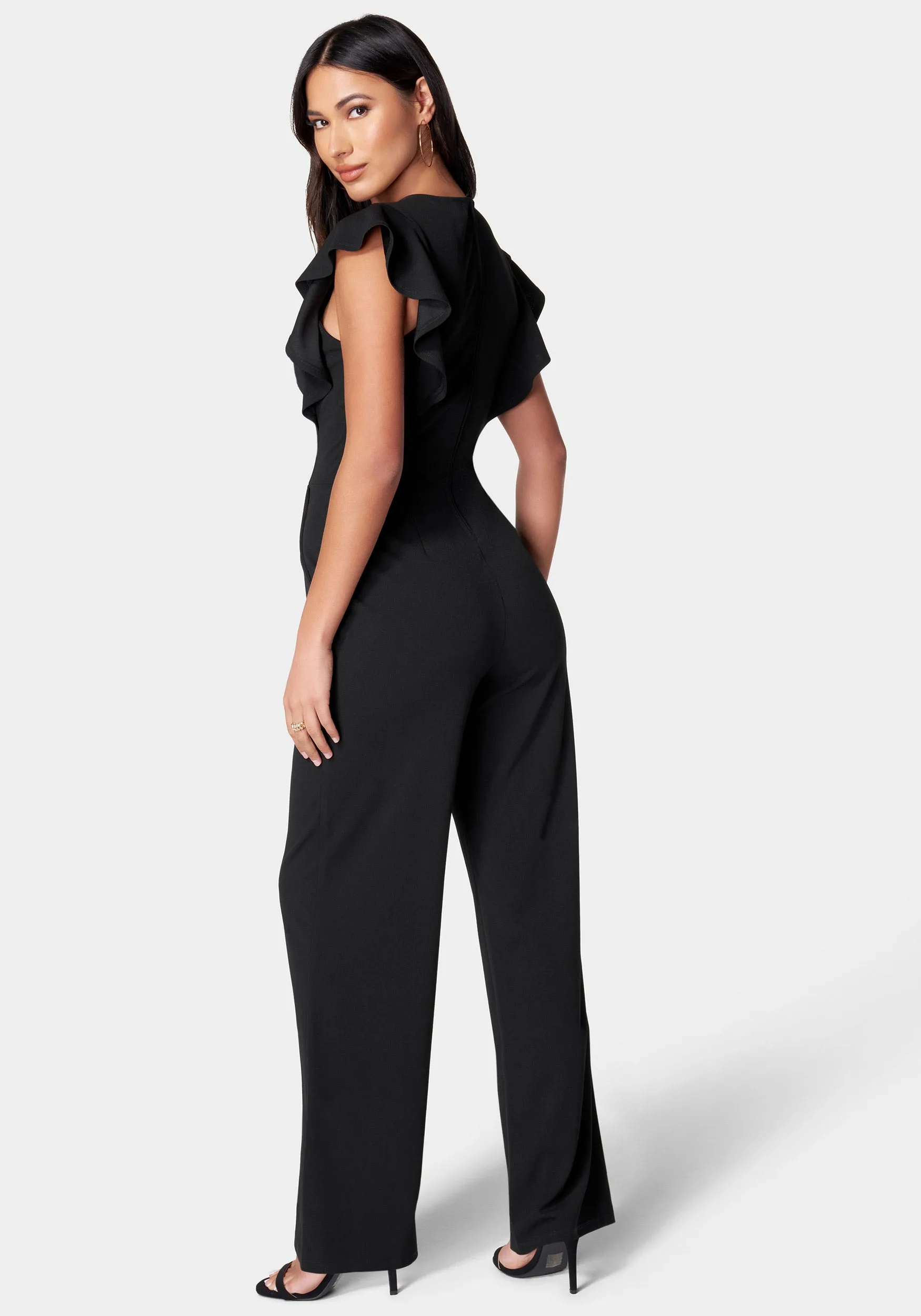 Flutter Sleeve Core Jumpsuit