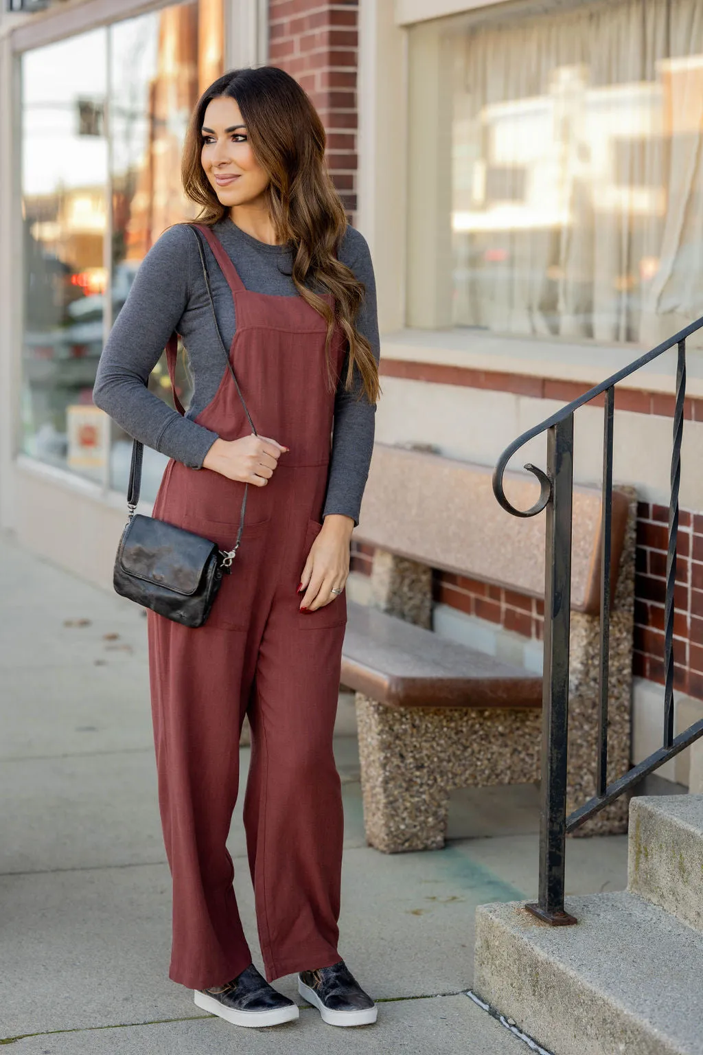 Front Pocket Tank Jumpsuit