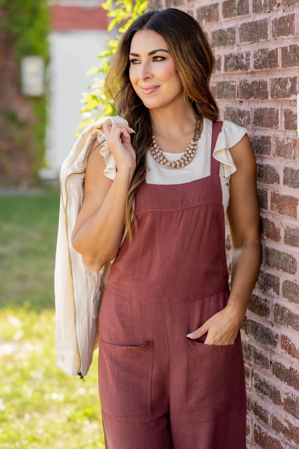 Front Pocket Tank Jumpsuit