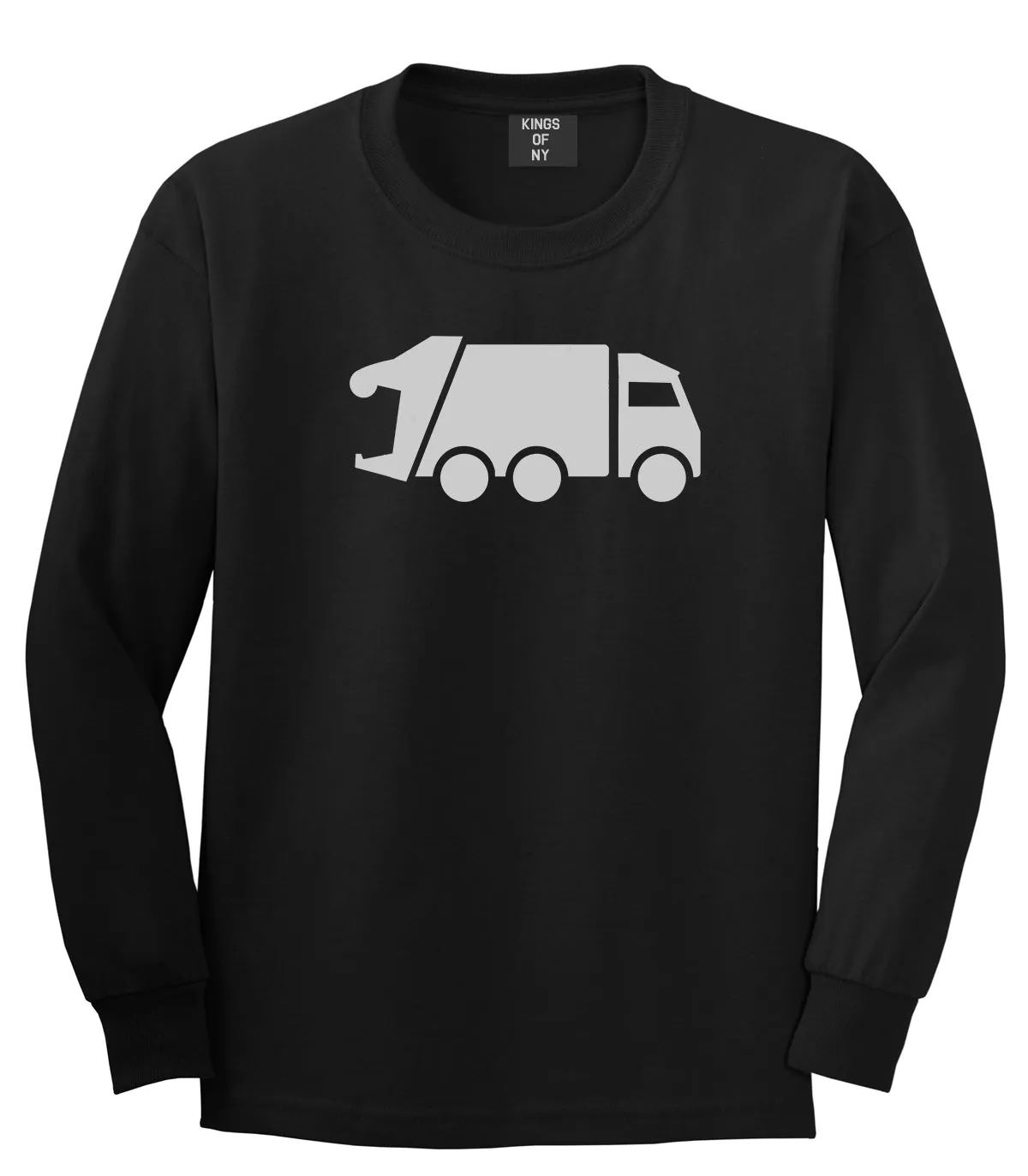 Garbage Truck Mens Long Sleeve T-Shirt