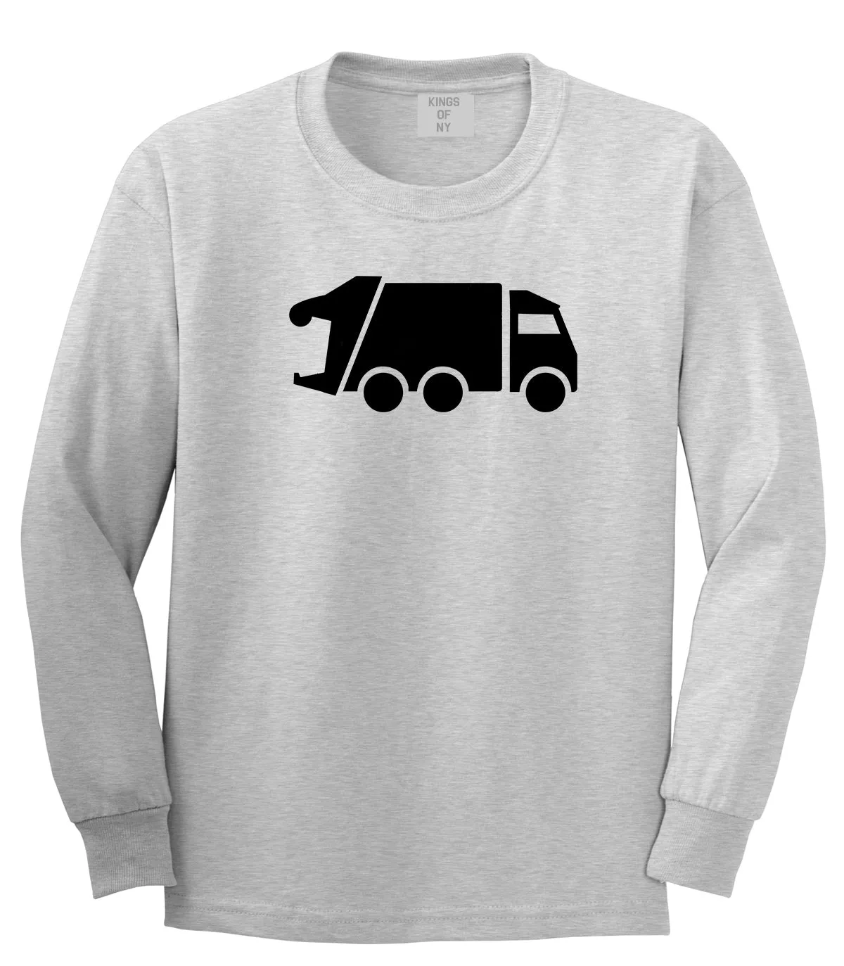 Garbage Truck Mens Long Sleeve T-Shirt