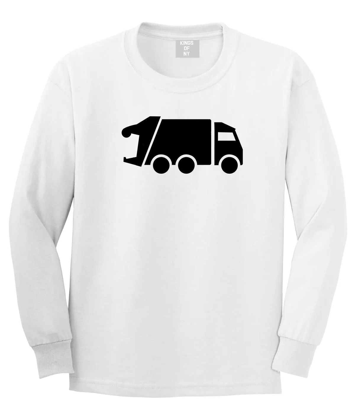 Garbage Truck Mens Long Sleeve T-Shirt