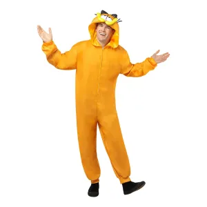 Garfield Hooded Jumpsuit for Adults, Orange Jumpsuit