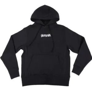 Genesis Text Hoodie - Black