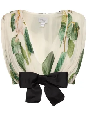 Giambattista Valli   Georgette bow top 