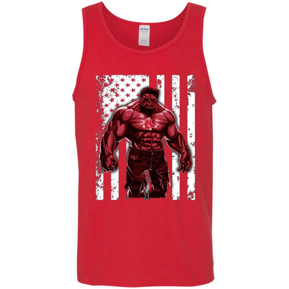 Giants Hulk Boston Red Sox T-shirt Flag Men Cotton Tank