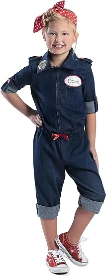 Girls Rosie the Riveter Costume