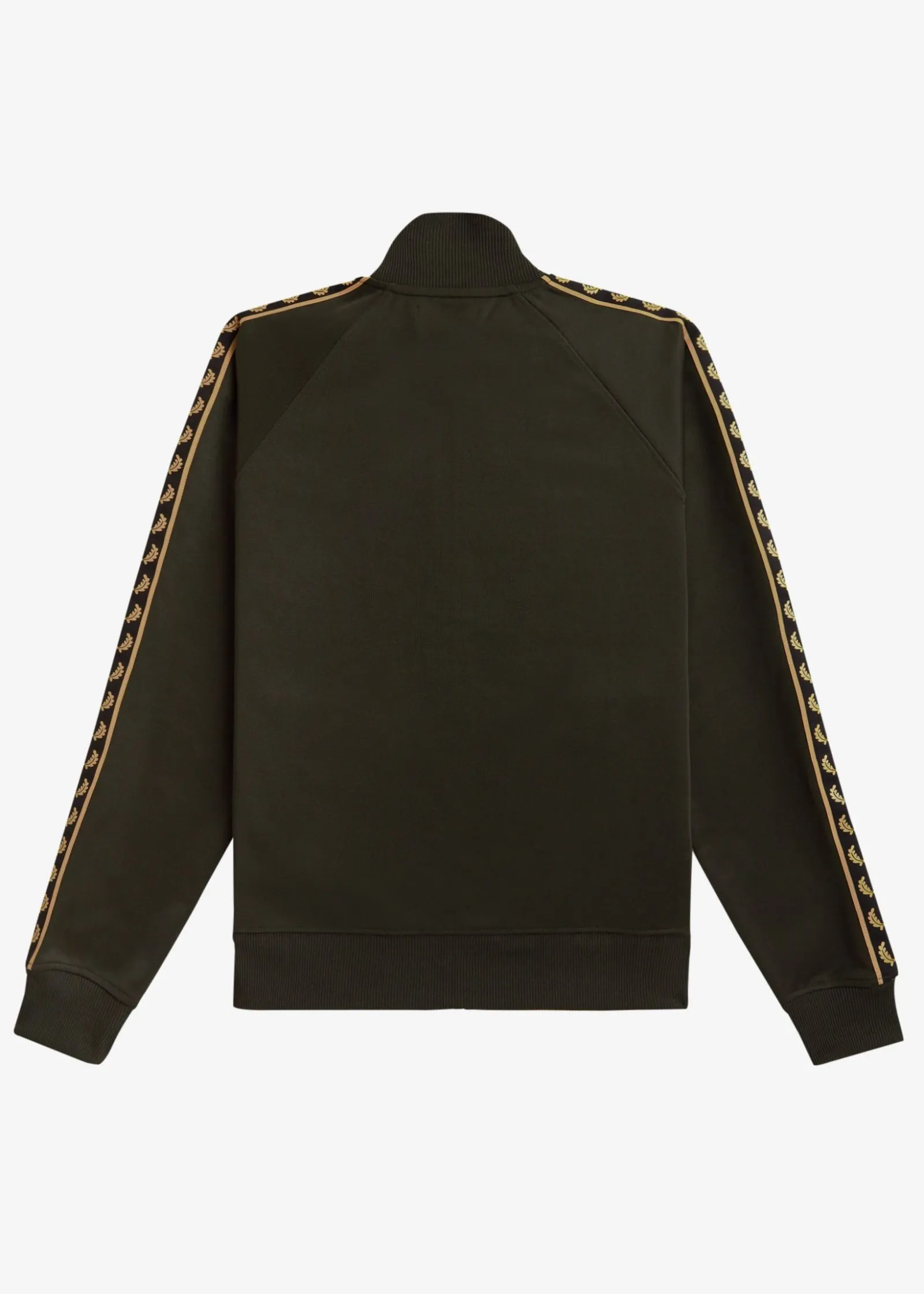 Gold tape track jacket - hunting green