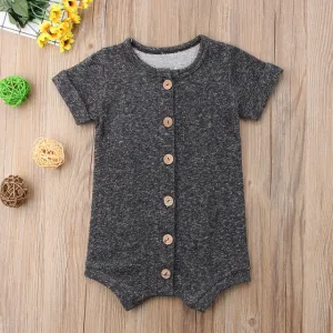 Gray Fleck Romper