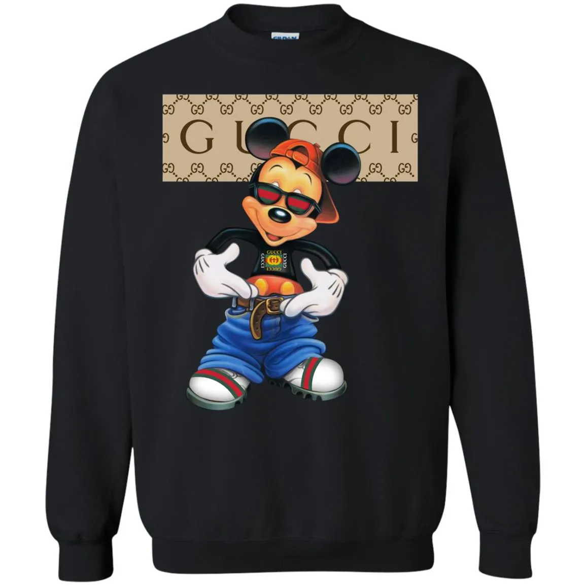 Gucci Logo Shirt Mickey Mouse T-shirt Crewneck Pullover Sweatshirt