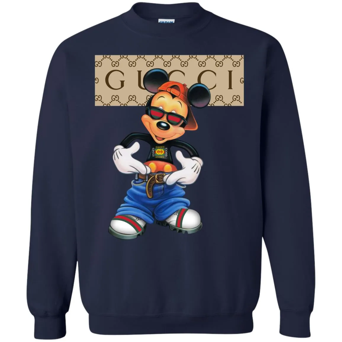 Gucci Logo Shirt Mickey Mouse T-shirt Crewneck Pullover Sweatshirt