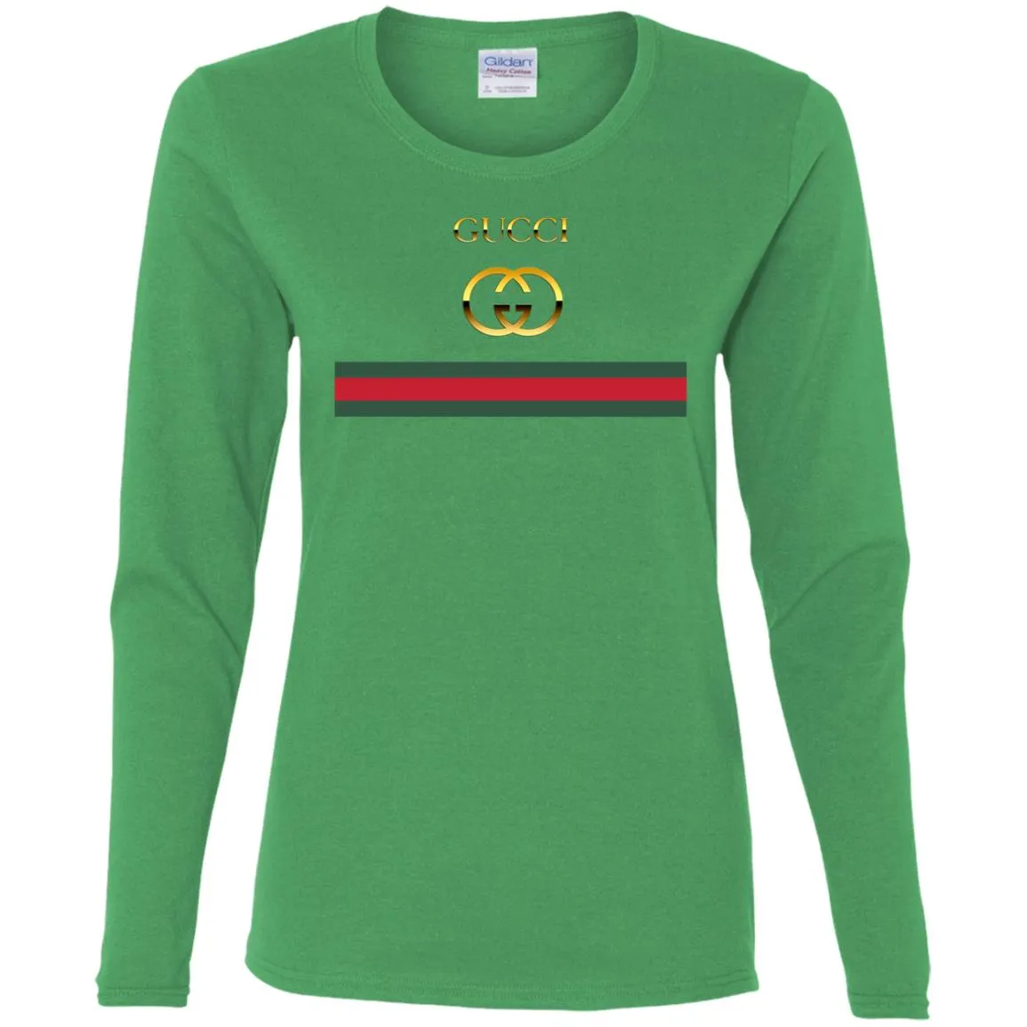 Gucci Logo Vintage Women Long Sleeve Shirt