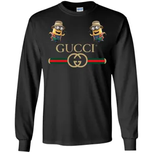 Gucci T-shirt Minion Funny Film T-shirt Men Long Sleeve Shirt