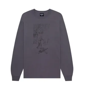 Hockey - Baseball L/S Tee - Charcoal