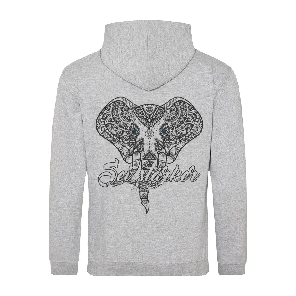 Hoodie Unisex - Mandala Elefanten -