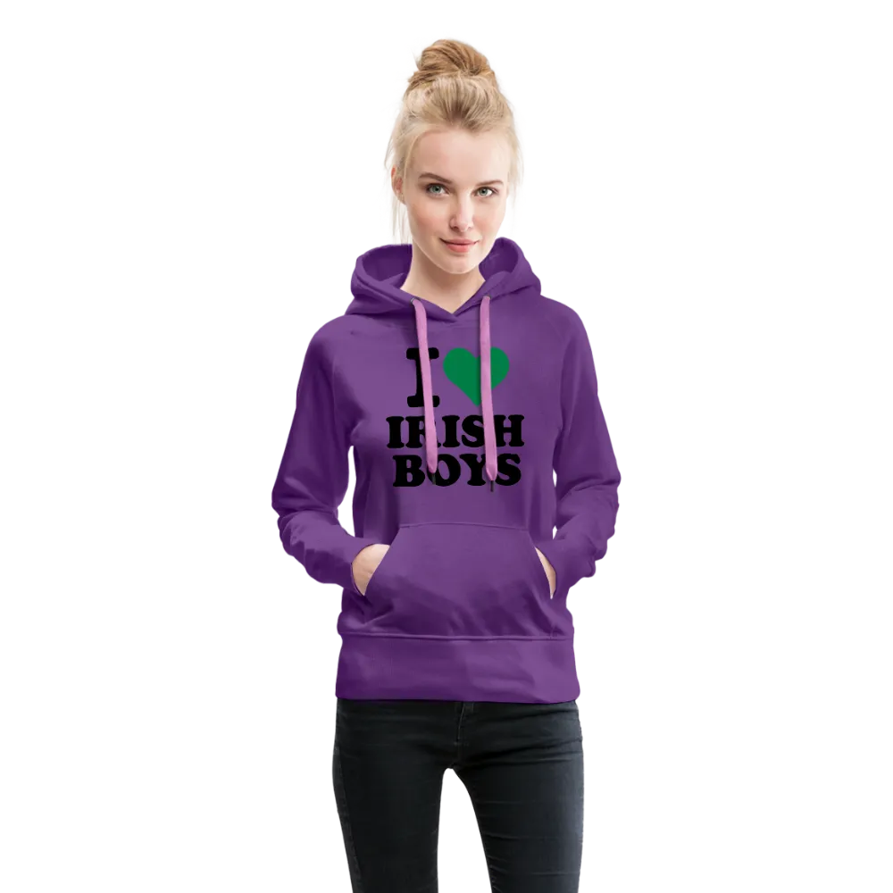 I Love Irish Boys Women’s Premium Hoodie