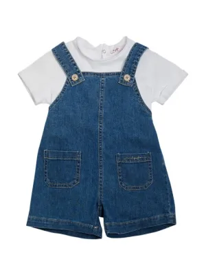 Il Gufo   Denim jumpsuit &amp; cotton jersey t-shirt 