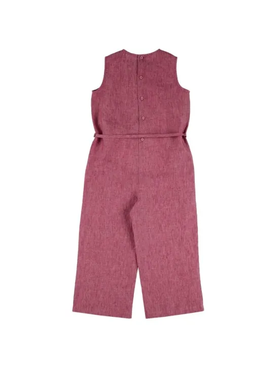 Il Gufo   Sleeveless linen jumpsuit 