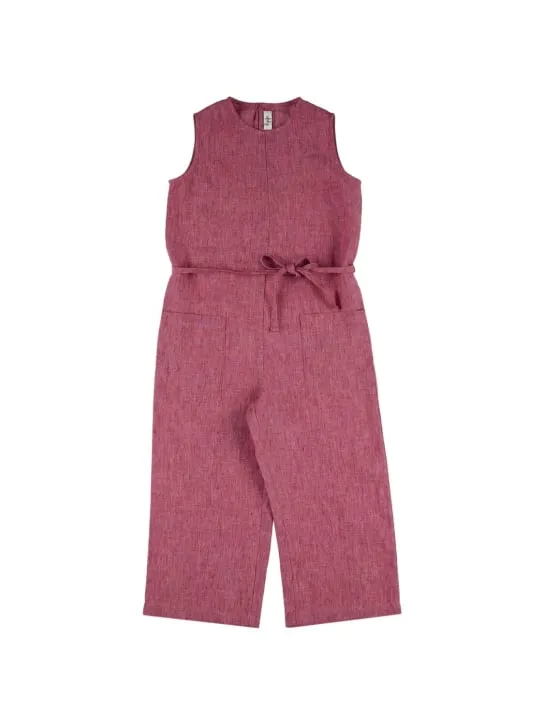 Il Gufo   Sleeveless linen jumpsuit 