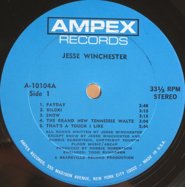 Jesse Winchester: S/T 12"