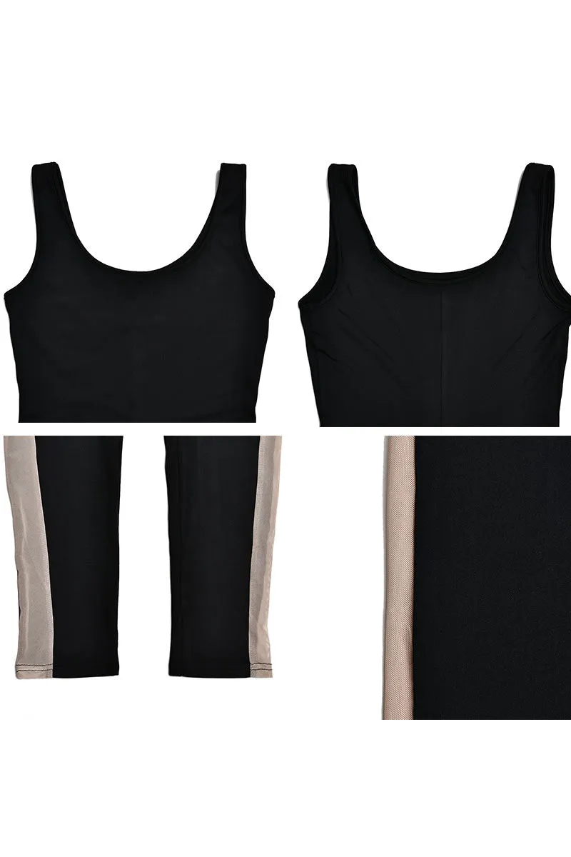 JG637 Sleeveless U-Neck Jumpsuit