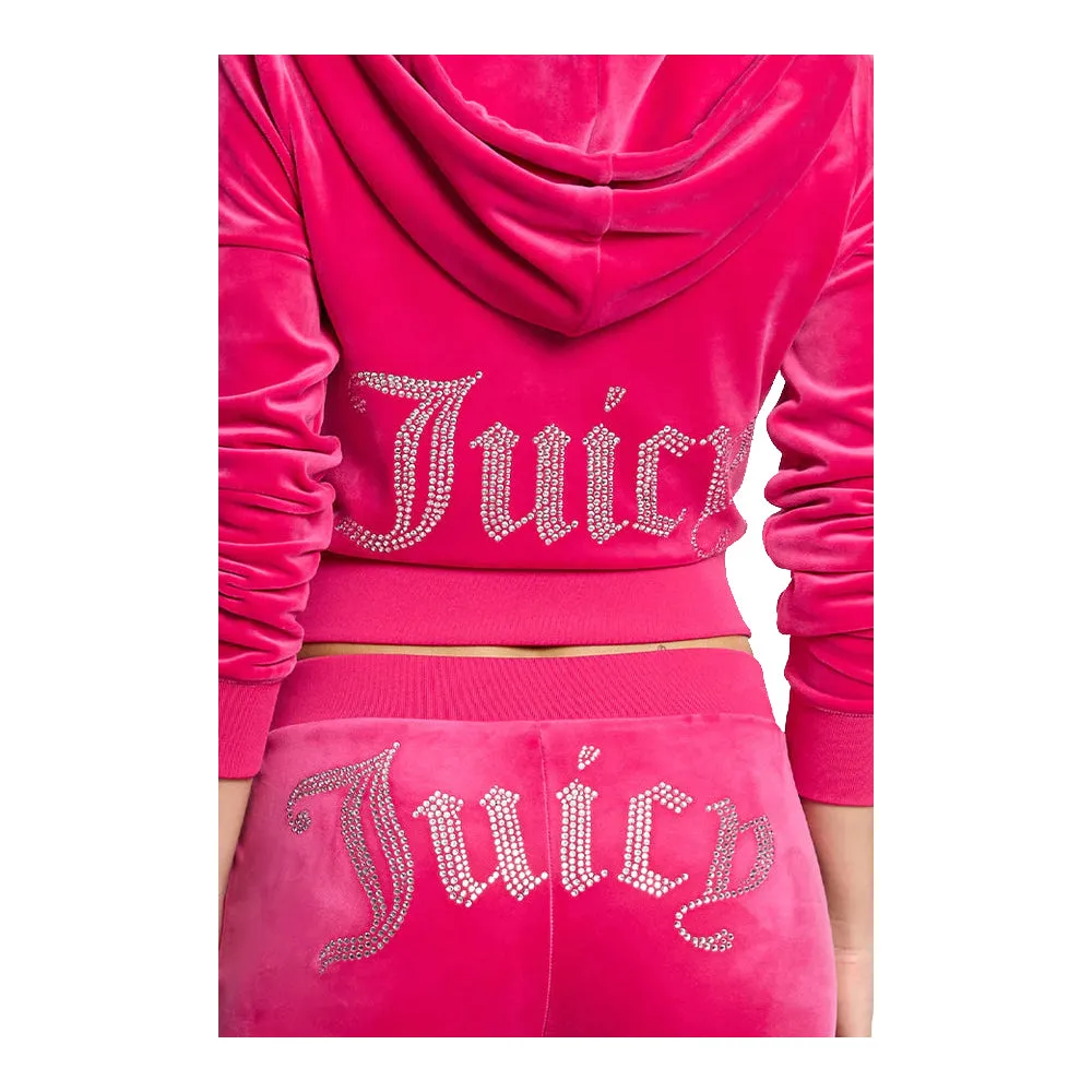 Juicy Couture Women's OG Big Bling Velour Track Pants