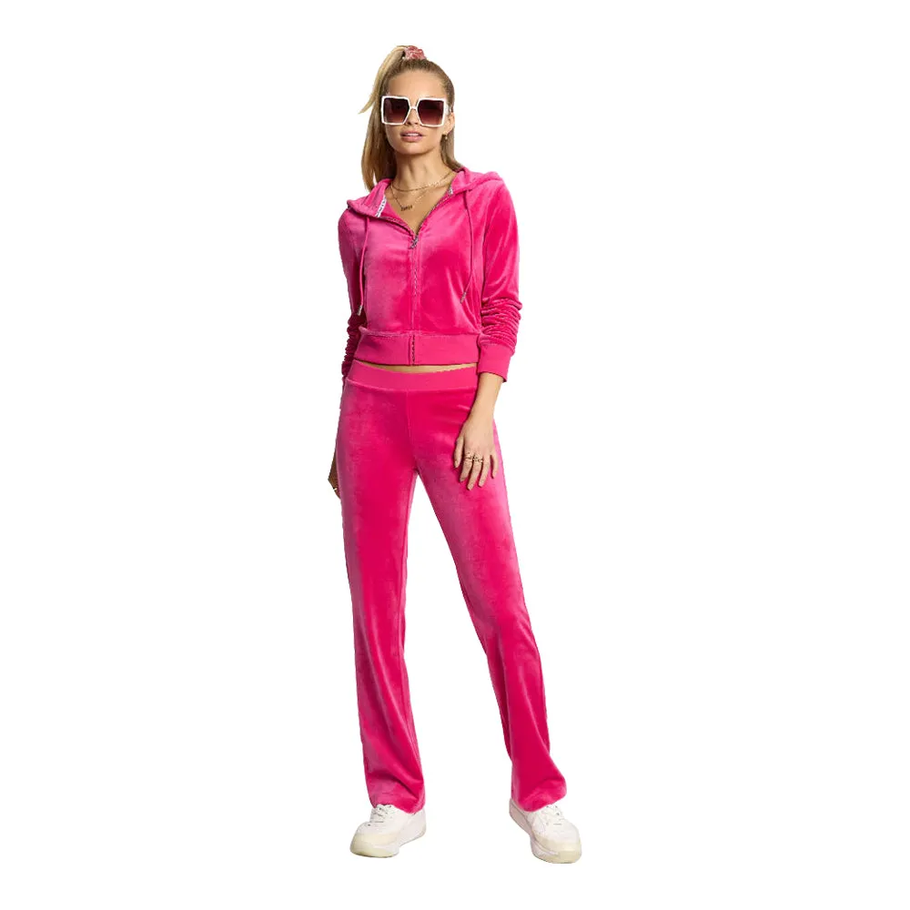 Juicy Couture Women's OG Big Bling Velour Track Pants