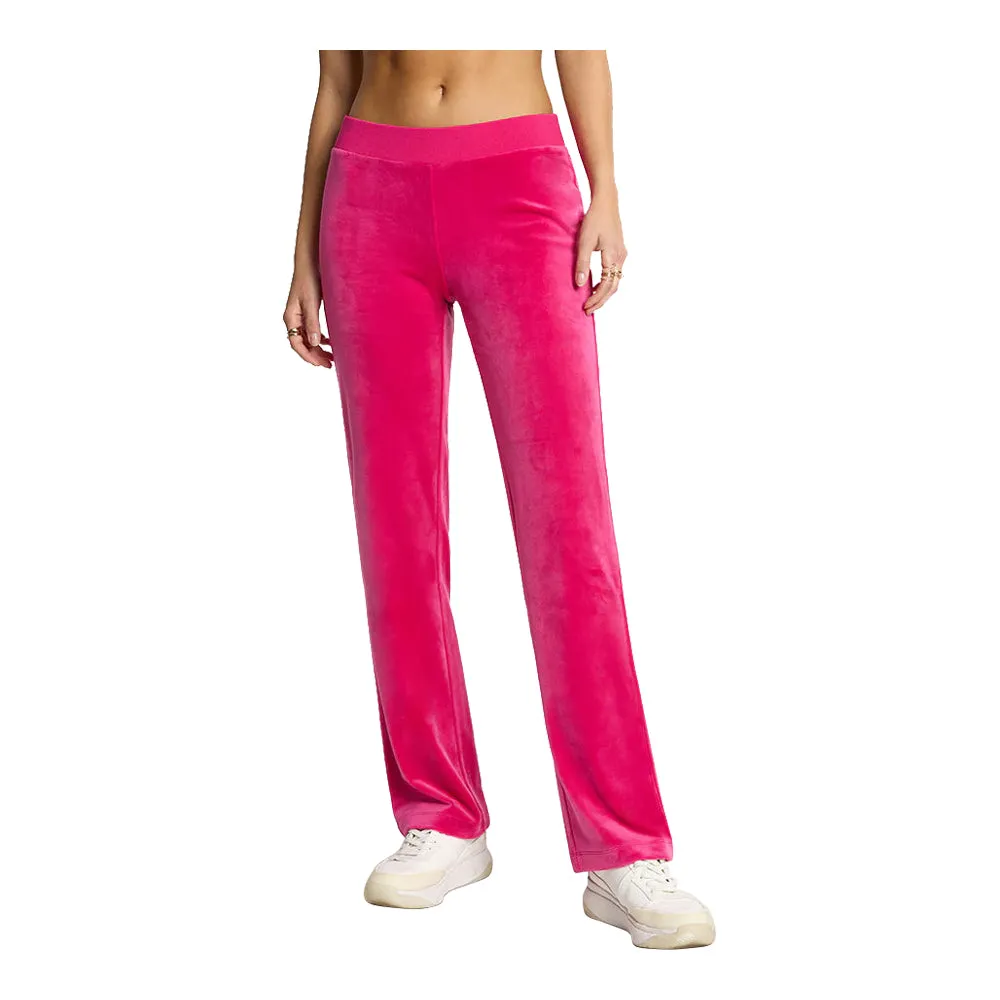 Juicy Couture Women's OG Big Bling Velour Track Pants