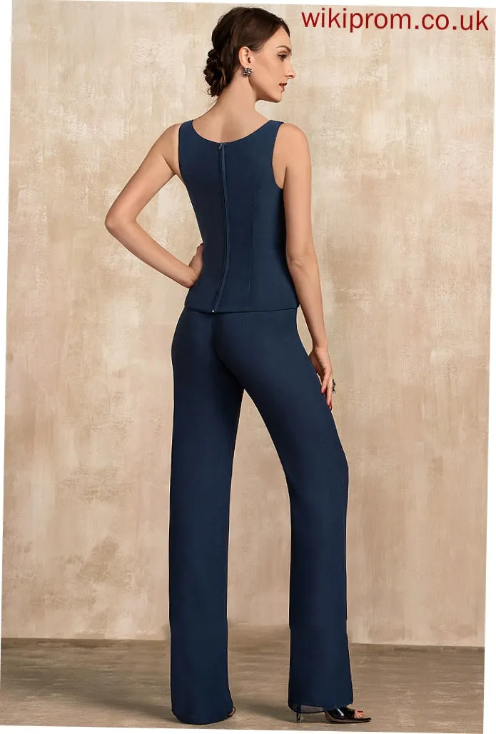 Jumpsuit/Pantsuit Chiffon Mother Dress Mother of the Bride Dresses Matilda Bride of Neck the Floor-Length Scoop