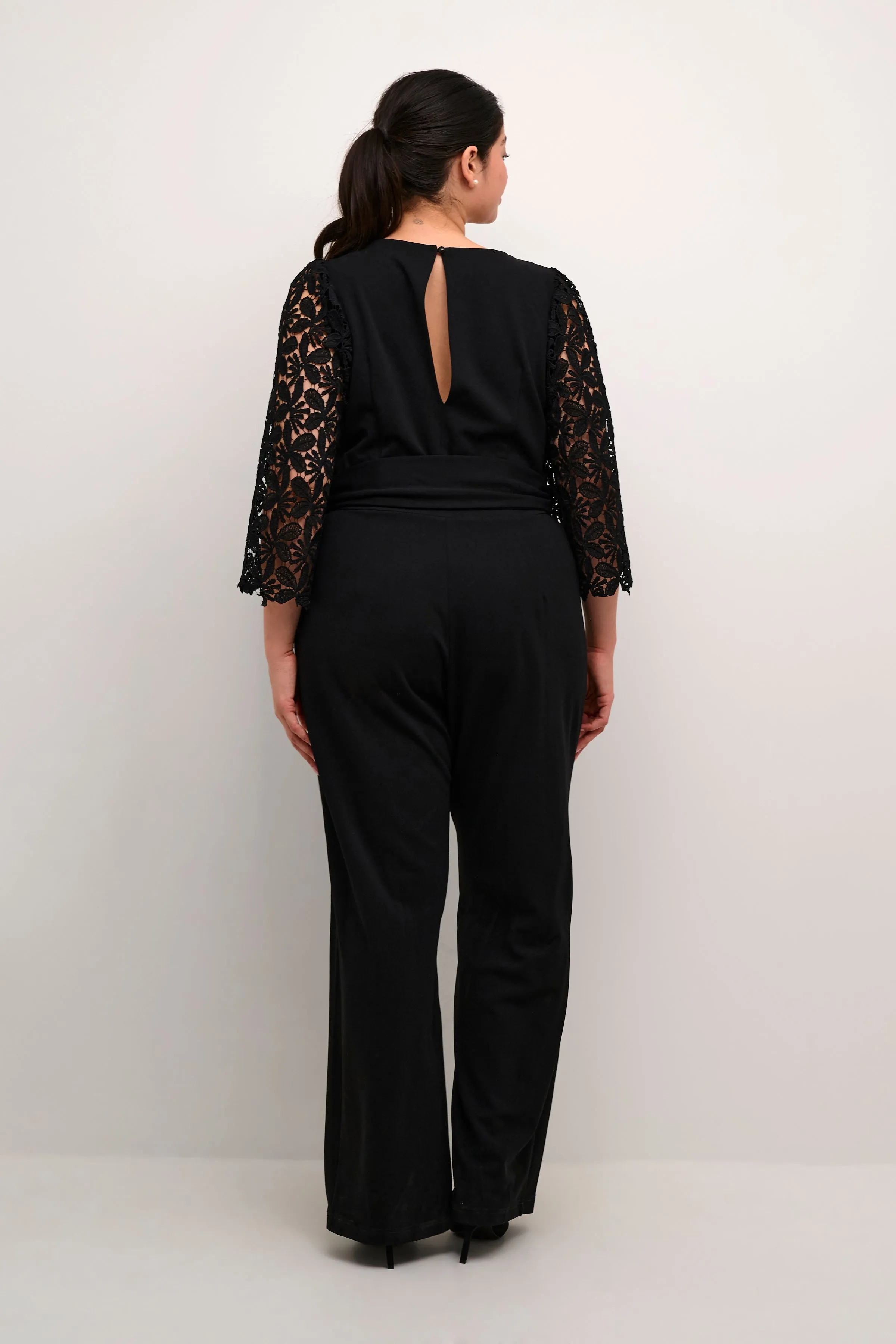 Kaffe Curve Emma Jumpsuit in Black