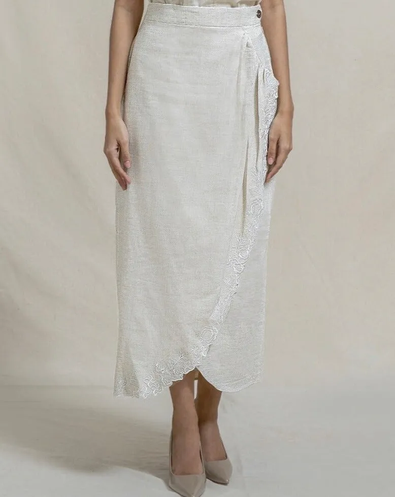 KAPAS - Tumpang Sari Draped Skirt