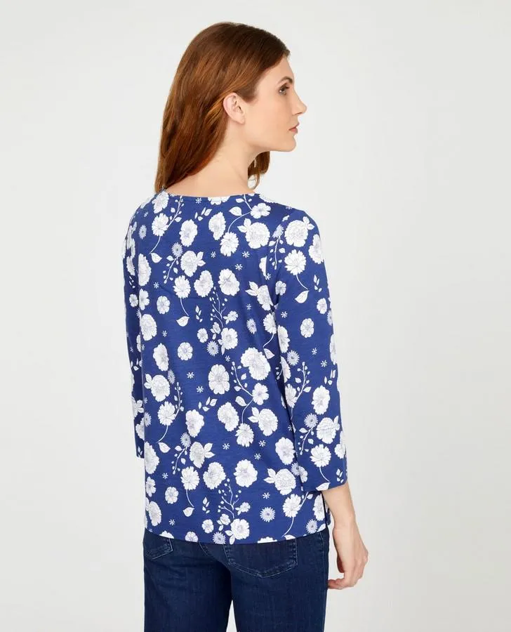 Keyhole Neck Garden Party Top