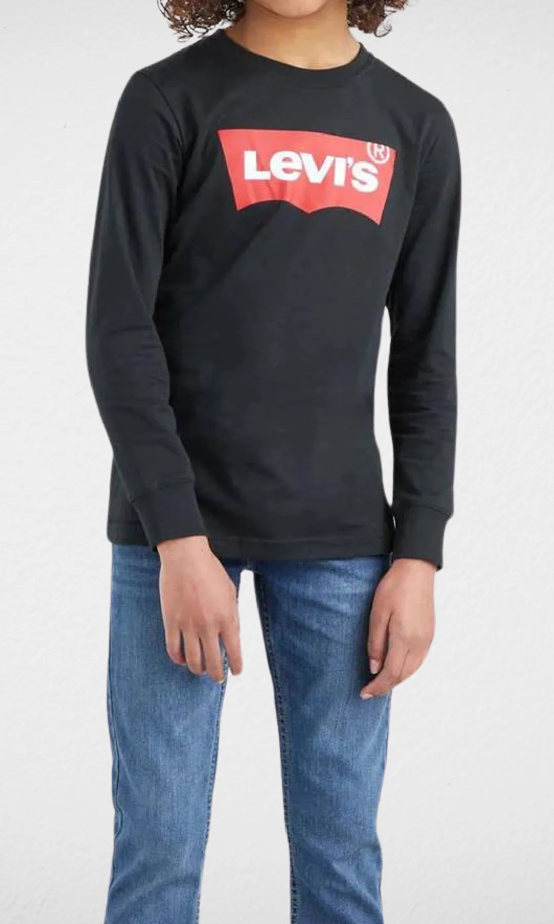 Kids Levi's Long Sleeve T-shirt  (Black)