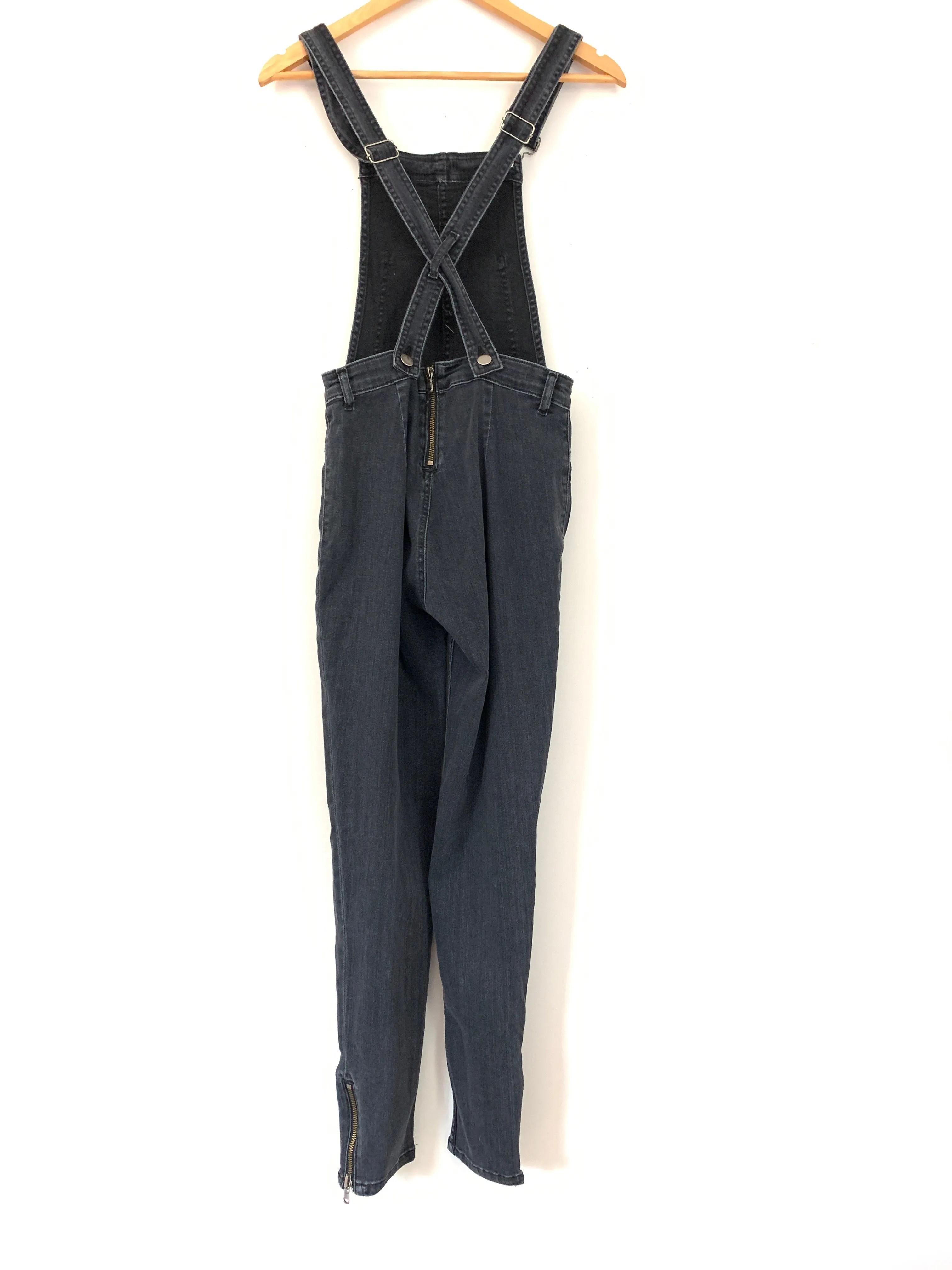 Kittenish Black Washed Overalls NWT- Size S