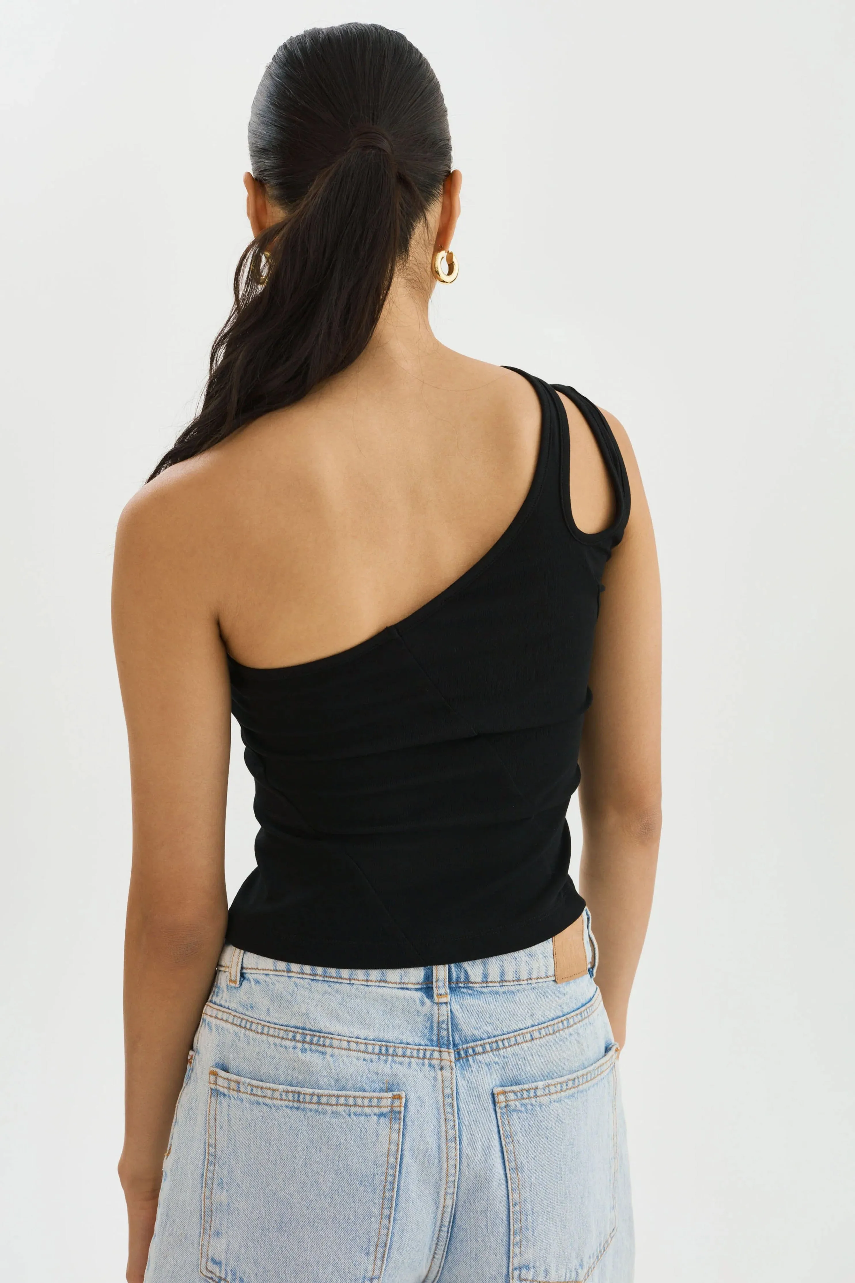 LAMARQUE | Terra One Shoulder Top - Black